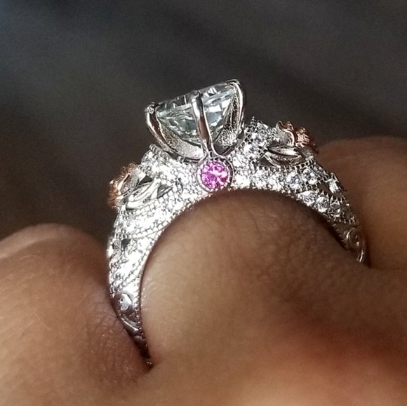 💎NEW💎 2.48CT NATURAL WHITE TOPAZ 925 SS RING - Picture 2 of 9